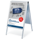 Gehwegstopper „20 % Steuern sparen“